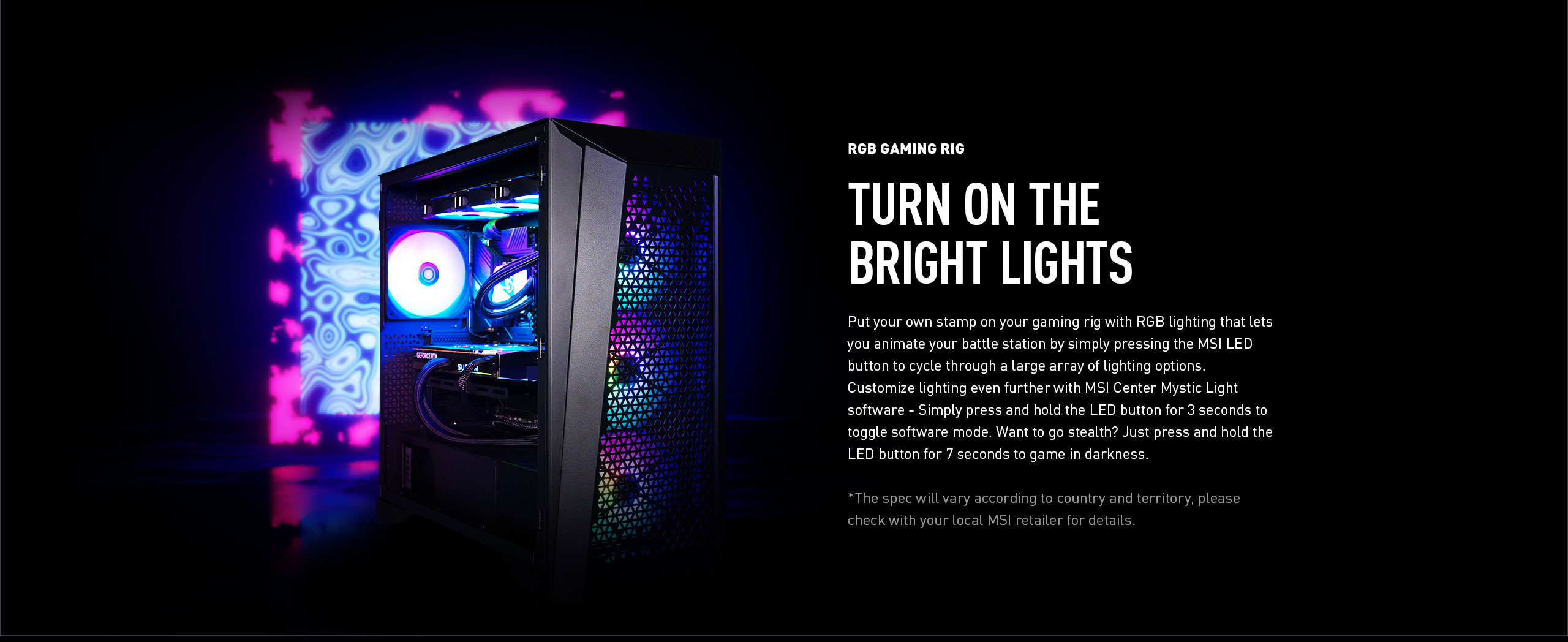 MSI Infinite RS Gaming Desktop 